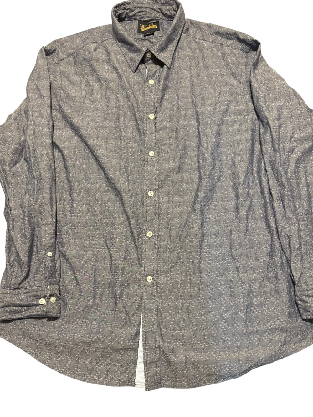 Cremieux Mens Gray Long Sleeve Button Up XXL